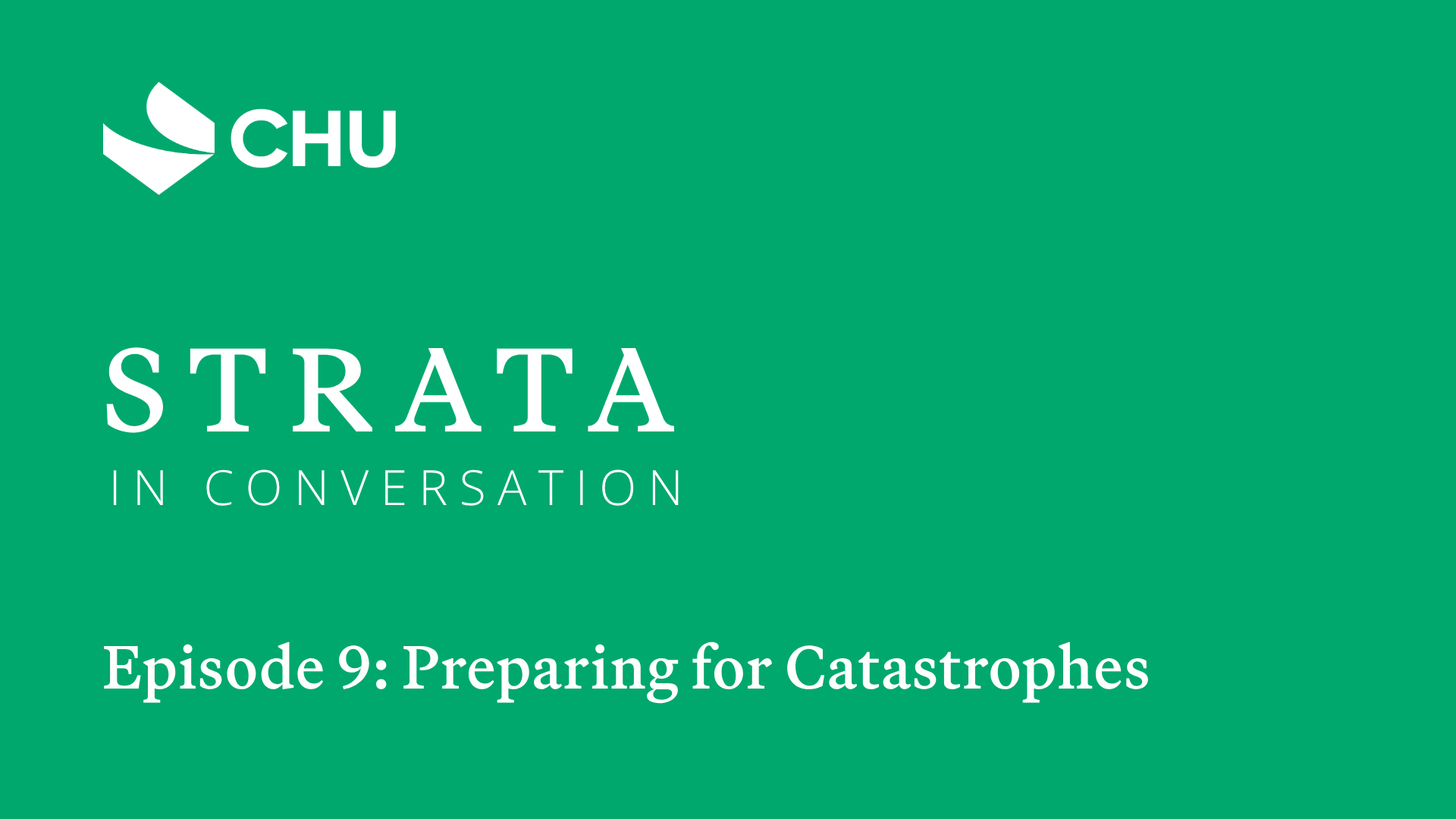 Strata In Conversation Episode 9: Preparing for Catastrophes thumbnail